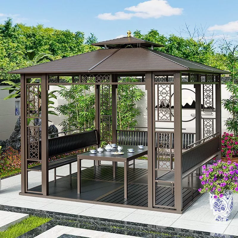 Pavillon mit Waschbecken